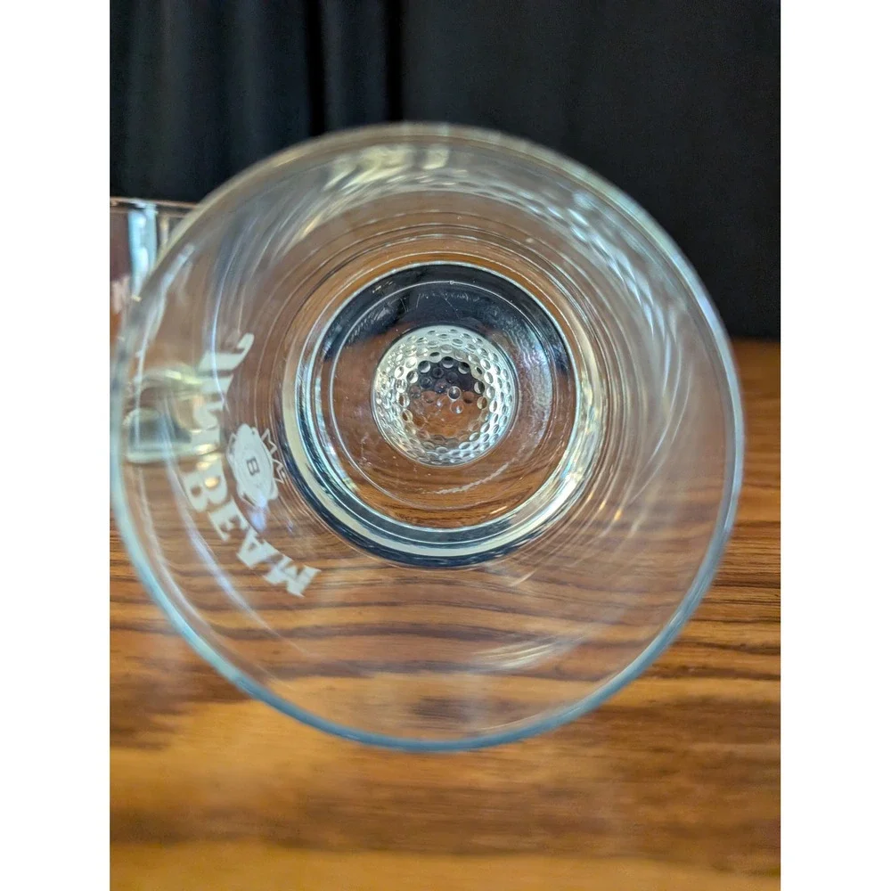 Jim Beam Whiskey Glasses Set 3 Clear 2 Football & Golf Base Etched Logo